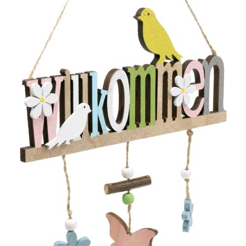 Floristik24 Molla "Welcome" Deco-Hanger 22cm H43cm 2pz