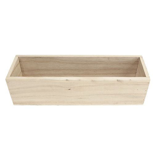 Floristik24 Scatola di legno naturale 32 cm x 9 cm H 8,5 cm