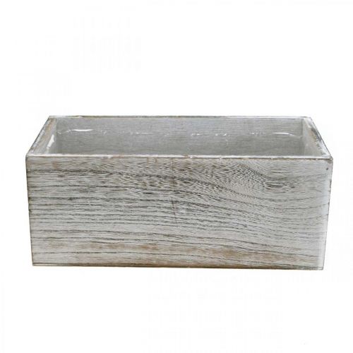 Floristik24 Fioriera, scatola decorativa, cachepot, contenitore in legno L25cm