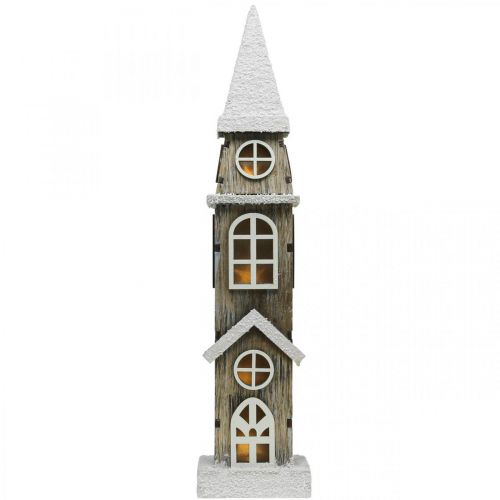 Prodotto Torre faro in legno Campanile Chiesa di Natale H45cm