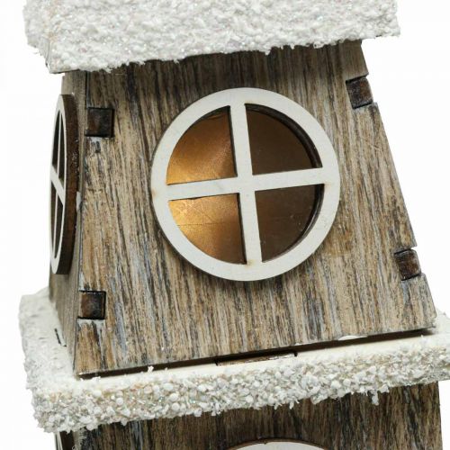 Prodotto Torre faro in legno Campanile Chiesa di Natale H45cm