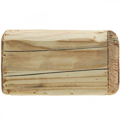 Prodotto Vaso per piante vaso per piante vaso per fiori in legno naturale 15,5×15,5 cm