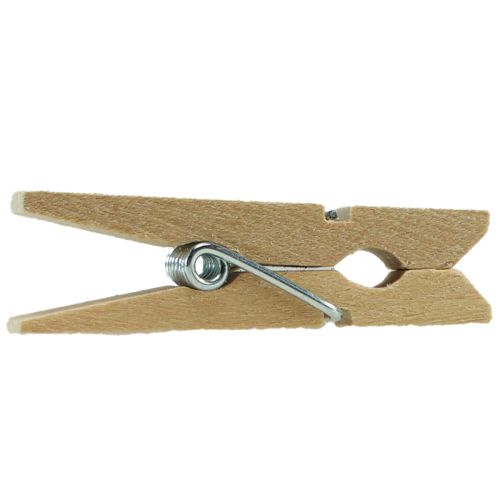 Prodotto Clip decorativa in legno mini molletta da bucato 3,5 cm 50 pz