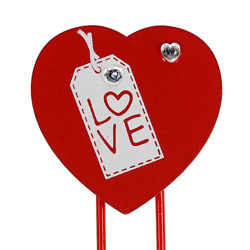 Prodotto Clip in legno cuore &quot;Love&quot; cuore decorativo regalo di San Valentino 2pz