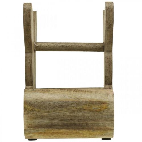 Floristik24 Cesto pasquale decorazione tavola in legno coniglio Pasqua Cesto pasquale 13×12×20 cm