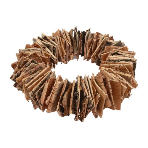 Floristik24 Ghirlanda in legno corteccia di betulla ghirlanda naturale ghirlanda decorativa naturale Ø30cm