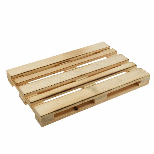 Floristik24 Mini vassoio decorativo per pallet in legno fiammato 30 × 20 × 3 cm