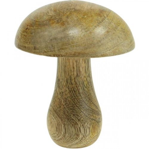 Floristik24 Fungo di legno naturale, giallo autunno deco funghi di legno 12×10 cm