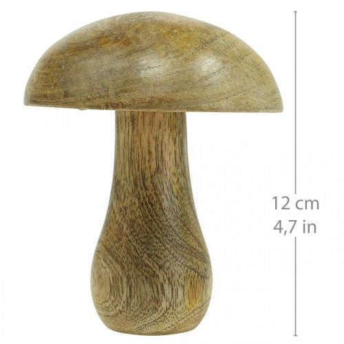 Floristik24 Fungo di legno naturale, giallo autunno deco funghi di legno 12×10 cm