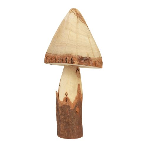 Floristik24 Funghi in legno decorazione funghi decorazione in legno decorazione da tavola naturale autunno Ø14cm H36cm