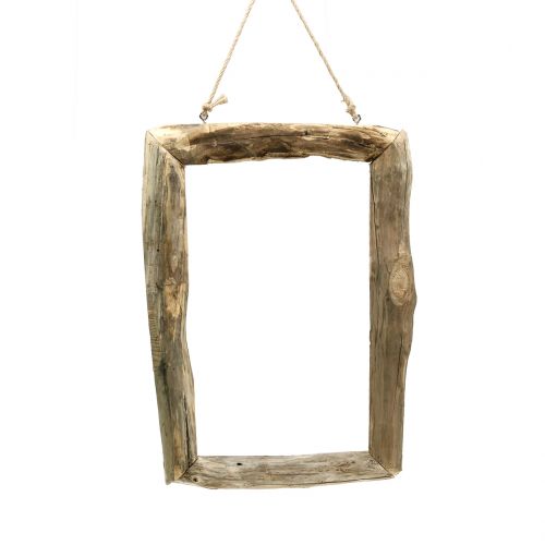 Floristik24 Cornice in legno naturale per sospensione 59 cm x 42 cm