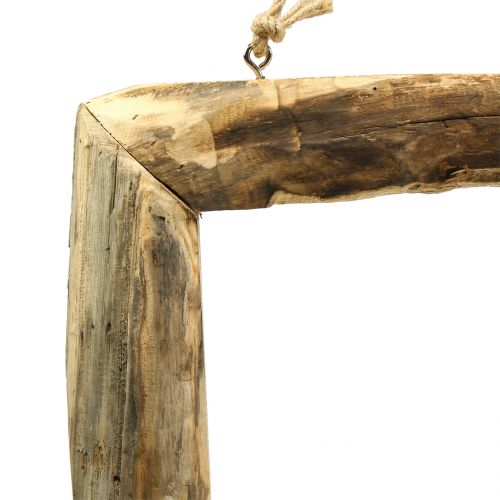 Floristik24 Cornice in legno naturale per sospensione 59 cm x 42 cm