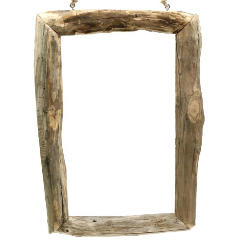 Floristik24 Cornice in legno naturale per sospensione 59 cm x 42 cm