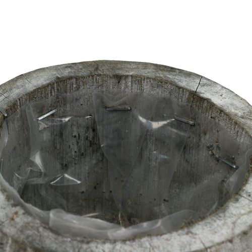 Floristik24 Vaso in legno per piantare Lavato bianco Ø14cm