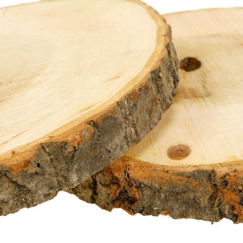 Floristik24 Disco in legno naturale 20 cm 2 pz