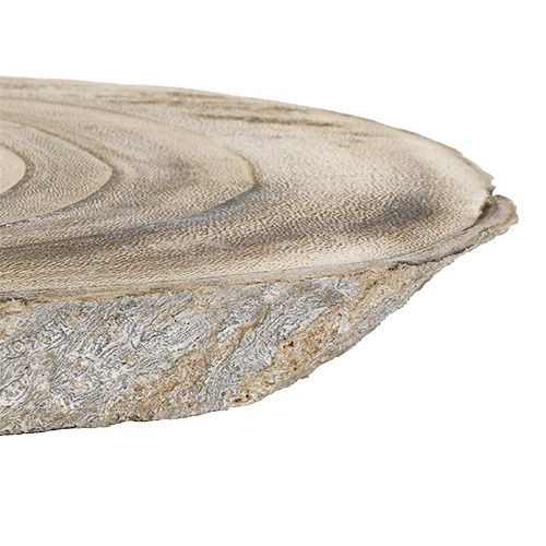 Floristik24 Disco ovale in legno 30cm - 40cm bruciato
