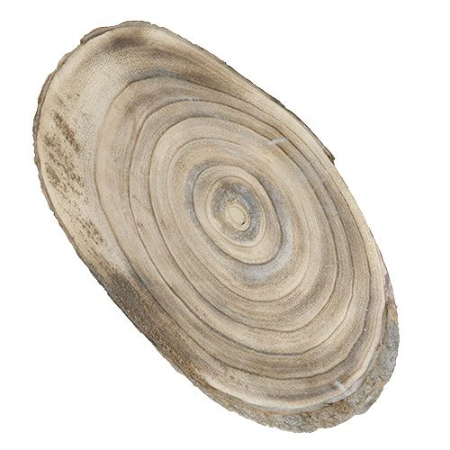 Floristik24 Disco ovale in legno 30cm - 40cm bruciato