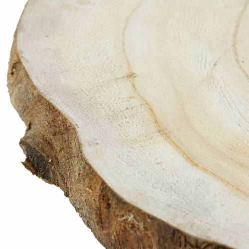 Floristik24 Disco in legno natura Ø25-32cm