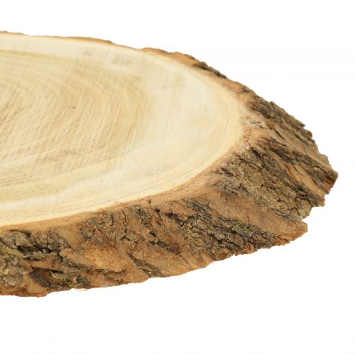 Floristik24 Dischi di legno ovali naturali 20 cm - 23 cm 3 pz