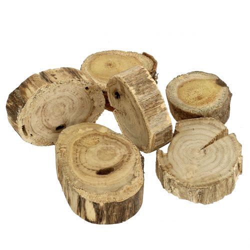 Floristik24 Dischi di legno anelli di legno naturali 500g