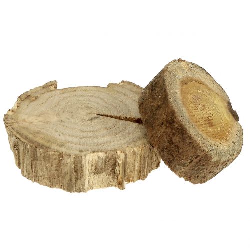 Prodotto Dischi di legno anelli di legno naturali 500g