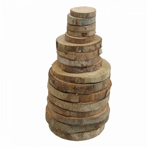 Dischi in legno 3,5cm - 9cm naturale 300g