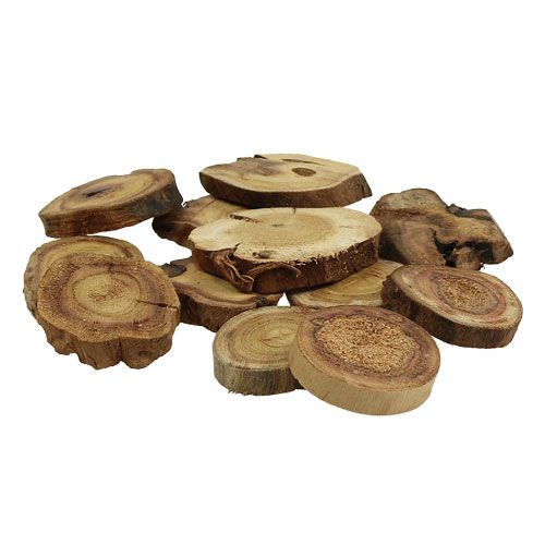 Floristik24 Dischi di legno natura 6-8 cm 500 g