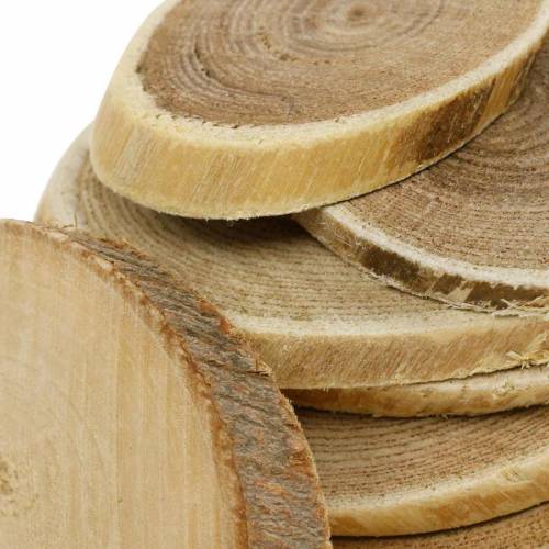 Floristik24 Dischi decorativi in legno disco ovale naturale Ø4-7cm decoro in legno 400g