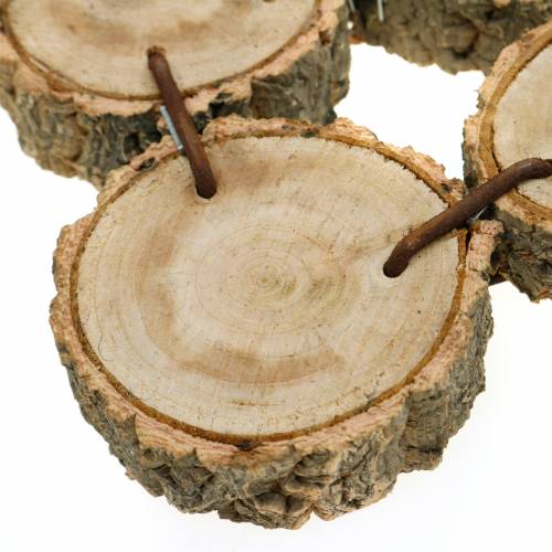 Prodotto Vassoio decorativo in fette di legno, natura 37 × 22,5 cm