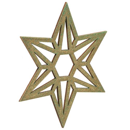 Prodotto Stelle in legno Decorazioni natalizie Stelle in legno marroni 8 cm 16 pz