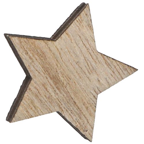 Prodotto Stelle in legno da spargere natalizie naturali Ø3cm 100 pz