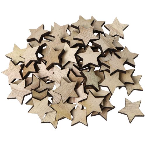 Prodotto Stelle in legno da spargere natalizie naturali Ø3cm 100 pz