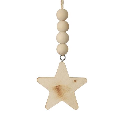 Prodotto Appendino decorativo decorazione stella in legno decorazione stella in legno bruciato 8×8×1cm