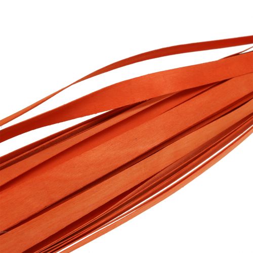Floristik24 Strisce di legno per intrecciare arancione 95 cm - 100 cm 50 pz