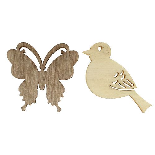 Floristik24 Tipo di decorazione per lettiera in legno. 2cm naturale 144pz