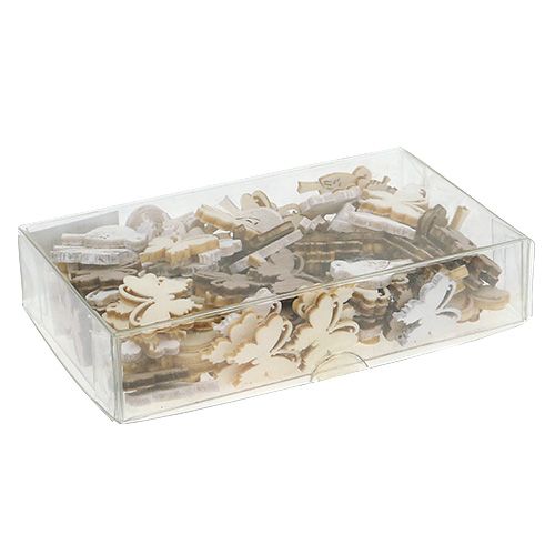 Floristik24 Tipo di decorazione per lettiera in legno. 2cm naturale 144pz