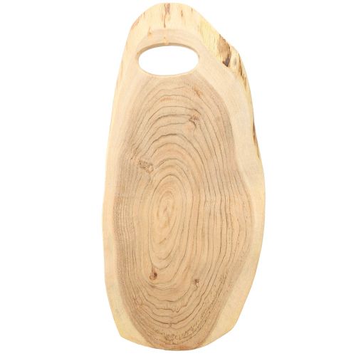 Prodotto Vassoio in legno di acacia con bordo d&#39;albero L36–45 cm L15–21 cm
