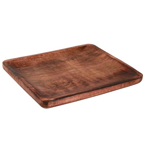 Floristik24 Vassoio decorativo in legno rettangolare smaltato testa di moro 30×25 cm