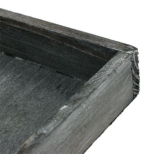 Prodotto Vassoio in legno grigio 14 cm x 14 cm x 3 cm 5 pezzi