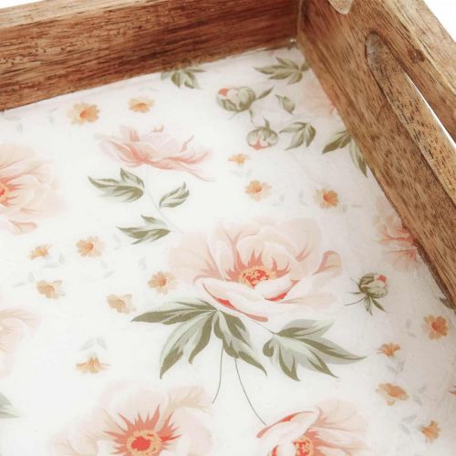 Floristik24 Vassoio da portata in legno Vassoio decorativo rettangolare 35×20,5cm