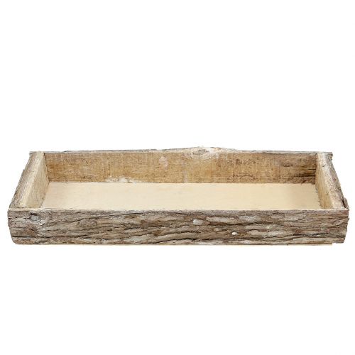 Prodotto Vassoio in legno con vassoio decorativo in corteccia d&#39;albero naturale 40×15×5 cm 3pz