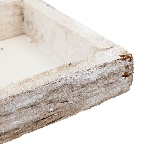 Prodotto Vassoio in legno con corteccia naturale sbiancata 59×20 cm 2pz