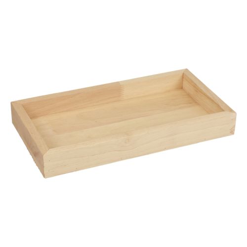 Prodotto Vassoio in legno vassoio decorativo in legno rettangolare naturale 34×20×3,5 cm