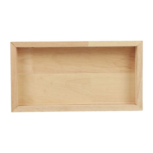 Prodotto Vassoio in legno vassoio decorativo in legno rettangolare naturale 34×20×3,5 cm