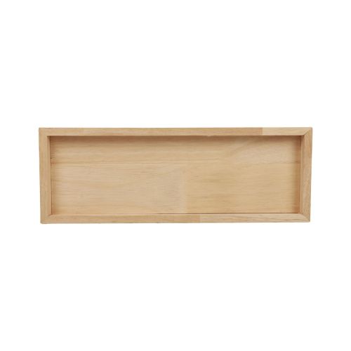 Prodotto Vassoio in legno vassoio decorativo in legno rettangolare naturale 40×14×2,5 cm