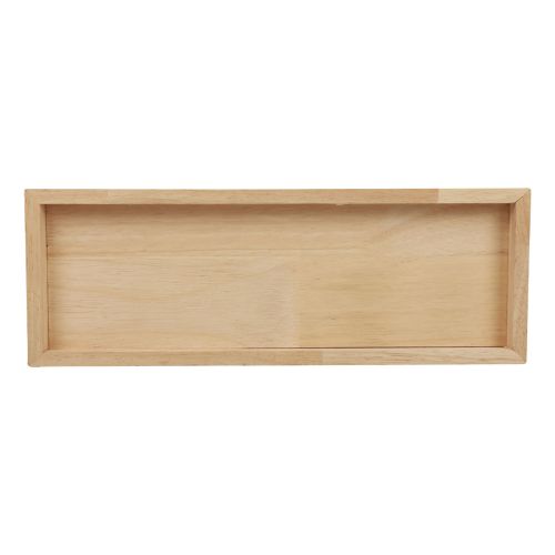 Floristik24 Vassoio in legno vassoio decorativo in legno rettangolare naturale 50×17×2,5 cm