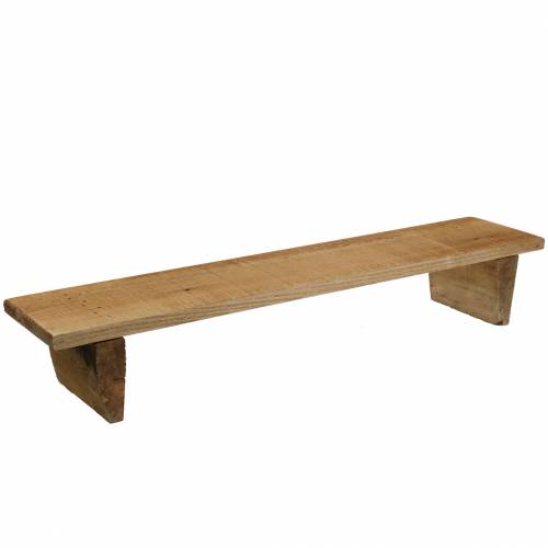 Vassoio in legno con piedini naturale 58cm H10cm