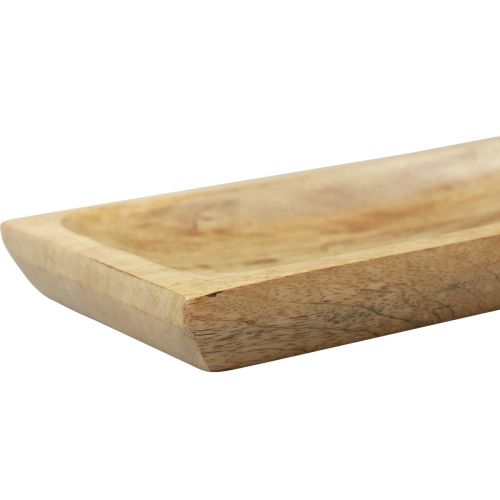 Prodotto Vassoio in legno rettangolare in legno di mango naturale 25x13x2,5 cm