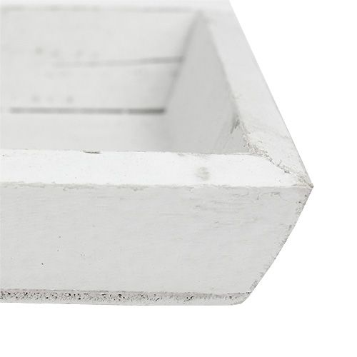 Floristik24 Vassoio in legno bianco L57.5cm P16cm H3cm 1p