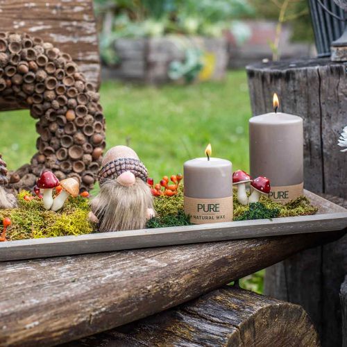 Floristik24 Vassoio in legno grigio 57 cm x 17 cm